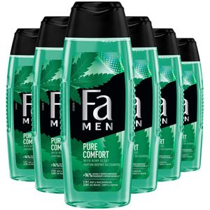 6x Fa Men 2 in 1 Douchegel & Shampoo Pure Hemp 250 ml
