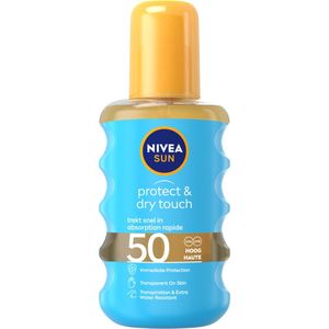 2x Nivea Sun Protect en Dry Touch Verfrissende Vernevelende Spray SPF 50 200 ml