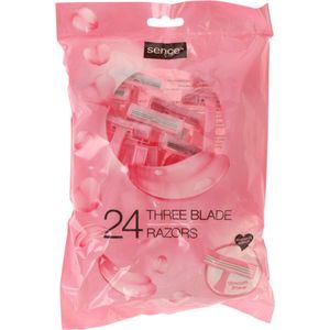 Sence Wegwerpmesjes Three Blades Vrouwen - 6 x 24 stuks - Voordeelverpakking