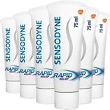 6x Sensodyne Tandpasta Rapid Relief Mint 75 ml