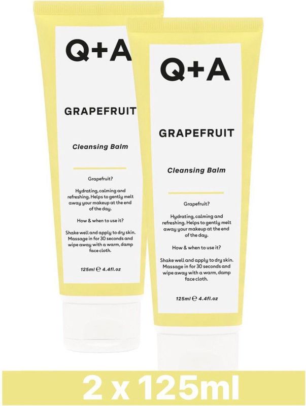 2x Q+A Grapefruit Cleansing Balm 125 ml