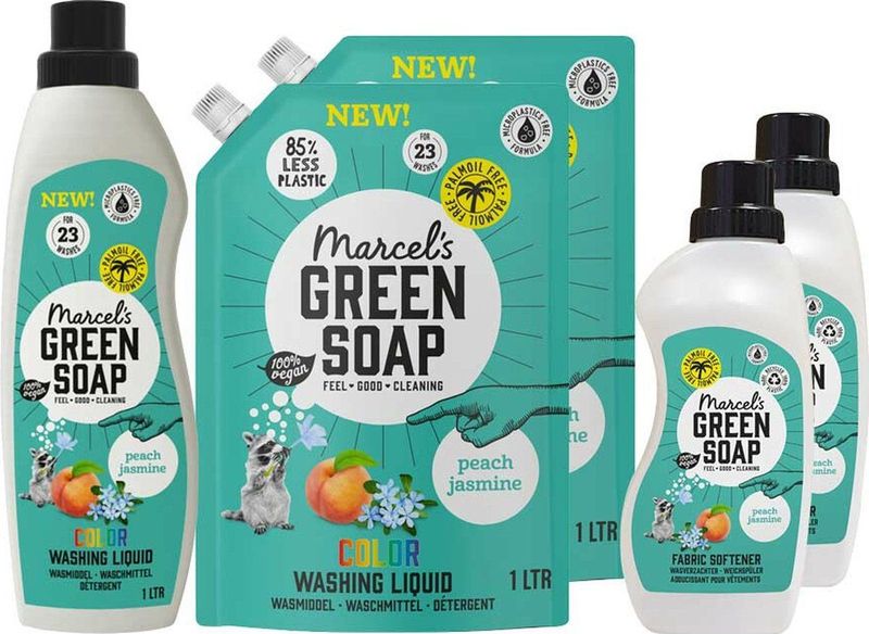 Marcel's Green Soap - Was Pakket - Perzik & Jasmijn - 24-Uurs Levering