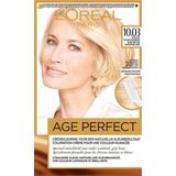 2x L'Oréal Excellence Age Perfect Permanente Haarkleuring 10.03 Extra Licht Natuurlijk Goudblond