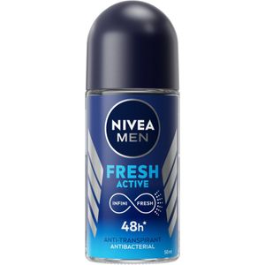 NIVEA Men Deodorant Roller Fresh Active - 3 x 50 ml - Voordeelverpakking