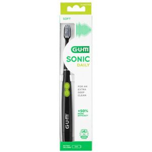 2x GUM Elektrische Tandenborstel Sonic Daily Zwart