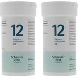 2x Pfluger Schussler Zout nr 12 Calcium Sulfuricum D6 400 tabletten