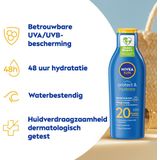 6x Nivea Sun Protect & Hydrate Zonnemelk SPF 20 200 ml