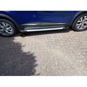 Captur 2 Treeplanken Zilver Aluminium met rubberen nopjes