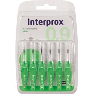 6x Interprox Ragers Micro 0.9 Groen Blister à 6 stuks