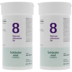 2x Pfluger Schussler Zout nr 8 Natrium Chloratum D6 400 tabletten