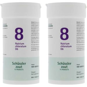 Pfluger Schussler Zout nr 8 Natrium Chloratum D6 - 2 x 400 tabletten