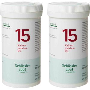 2x Pfluger Schussler Zout nr 15 Kalium Jodatum D6 400 tabletten