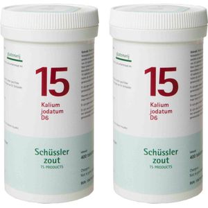 Pfluger Schussler Zout nr 15 Kalium Jodatum D6 - 2 x 400 tabletten