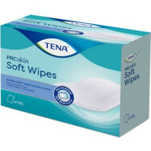 4x TENA Soft Wipe 30x32cm 135 stuks