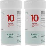 2x Pfluger Schussler Zout nr 10 Natrium Sulfuric D6 400 tabletten