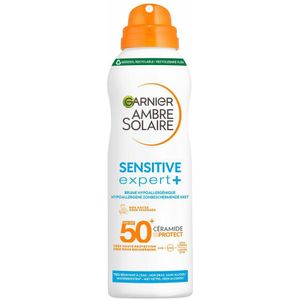 2x Garnier Ambre Solaire Sensitive Expert+ Dry Mist Spray SPF 50+ 150 ml