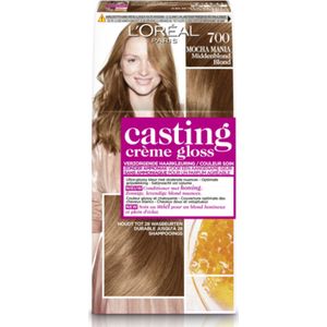 2x L'Oréal Casting Crème Gloss Semi-Permanente Haarkleuring 700 Mocha Mania - Middenblond