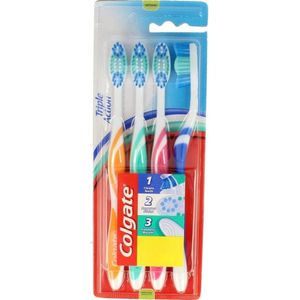 3x Colgate Tandenborstel Triple Action Medium 4 stuks