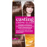 2x L'Oréal Casting Crème Gloss Semi-Permanente Haarkleuring 600 Cappuccino - Donkerblond
