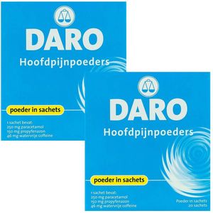 Daro Hoofdpijnpoeder - 2 x 20 sachets