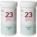 2x Pfluger Schussler Zout nr 23 Natrium bicarbonicum D6 400 tabletten