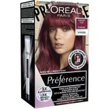 3x L'Oréal Preference Vivids Permanente Haarkleuring 5.260 Violet