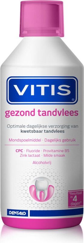 6x Vitis Mondwater Gezond Tandvlees 500 ml