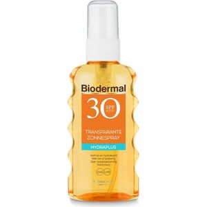 3x Biodermal Zonnespray Transparant SPF 30 175 ml