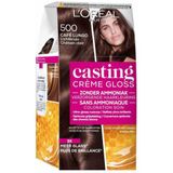 2x L'Oréal Casting Crème Gloss Semi-Permanente Haarkleuring 500 Café Lungo - Lichtbruin