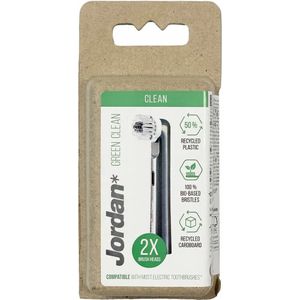 Jordan - Green Clean - Opzetborstels - Groen - 2 Stuks