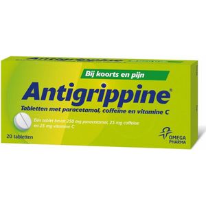 Antigrippine 250 mg - 2 x 20 tabletten