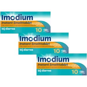 Imodium Instant Smelttablet Diarreeremmer Loperamide 2mg - 3 x 10 tabletten