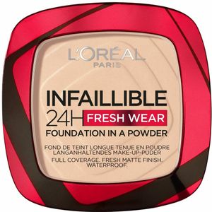 2x L'Oréal Infaillible 24H Fresh Wear Foundation Poeder 20 Ivory 8 gr