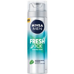 6x Nivea Men Scheerschuim Fresh Kick 200 ml