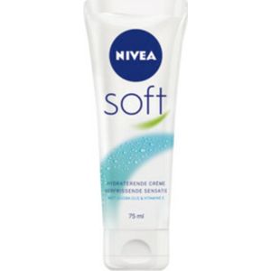 6x Nivea Soft Hydraterende Creme Tube 75 ml