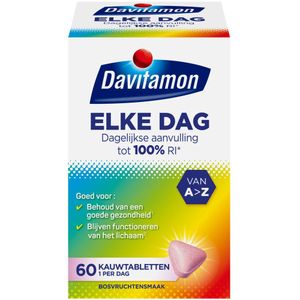 4x Davitamon Elke Dag 60 kauwtabletten