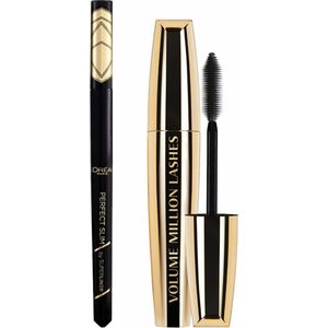 L'Oréal - Pakket - Eyeliner Intense Black 4,7 ml - Mascara Classic Black 10,7 ml