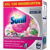 2x Sunil Professional Wasmiddel Poeder Tropische Bloemen & Ylang Ylang - 108 Wasbeurten Pro Formula 7,56 kg