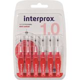 6x Interprox Ragers Mini Conical 1.0 Rood Blister à 6 ragers