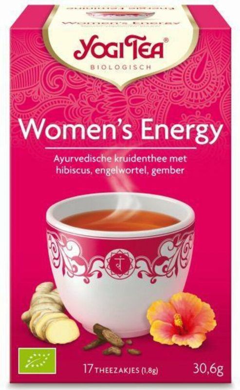 3x Yogi tea Womens Energie Biologisch 17 stuks