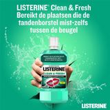 3x Listerine Mondwater Clean & Fresh zonder Alcohol 500 ml