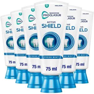 6x Sensodyne Tandpasta ProGlasur Active Shield Fresh Mint 75 ml