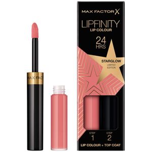 2x Max Factor Lipfinity Liquid Lipstick Limited Edition 080 Starglow 2,3 ml