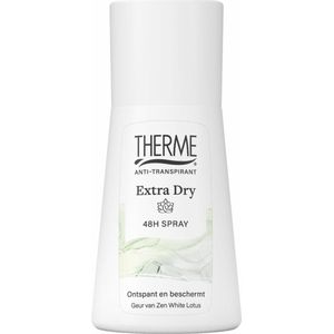 3x Therme Anti-Transpirant Extra Dry Zen White Lotus Spray 75 ml