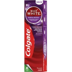 3x Colgate Tandpasta Max White Purple Reveal 75 ml