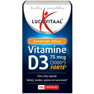 Lucovitaal Vitamine D3 75mcg Forte - 3 x 120 capsules - Voordeelverpakking