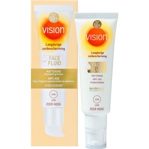 2x Vision Zonnebrand Face Fluid SPF 50+ 50 ml