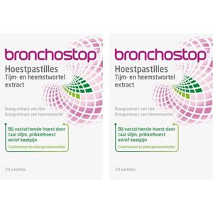 Bronchostop Hoestpastilles - 2 x 20 pastilles