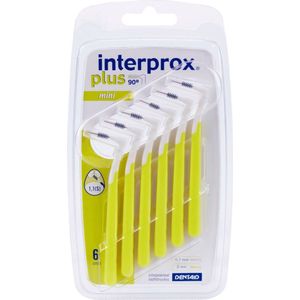 6x Interprox Plus Mini 3mm Geel blister à 6 ragers