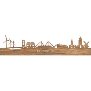 Standing Skyline Lommel Eikenhout - 60 cm - Woondecoratie design - Decoratie om neer te zetten en om op te hangen - Meer steden beschikbaar - Cadeau voor hem - Cadeau voor haar - Jubileum - Verjaardag - Housewarming - Interieur - WoodWideCities